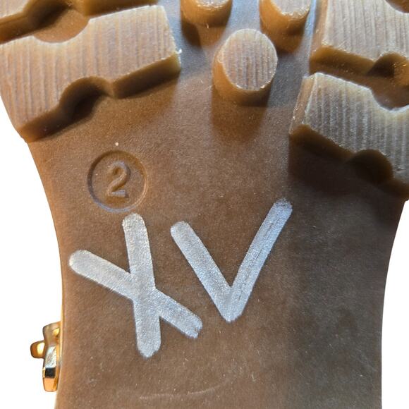 Sophie 17 Brown Size 2 Girl's Insulated Water Resistant Combat Boots Shoes Child - Picture 4 of 7